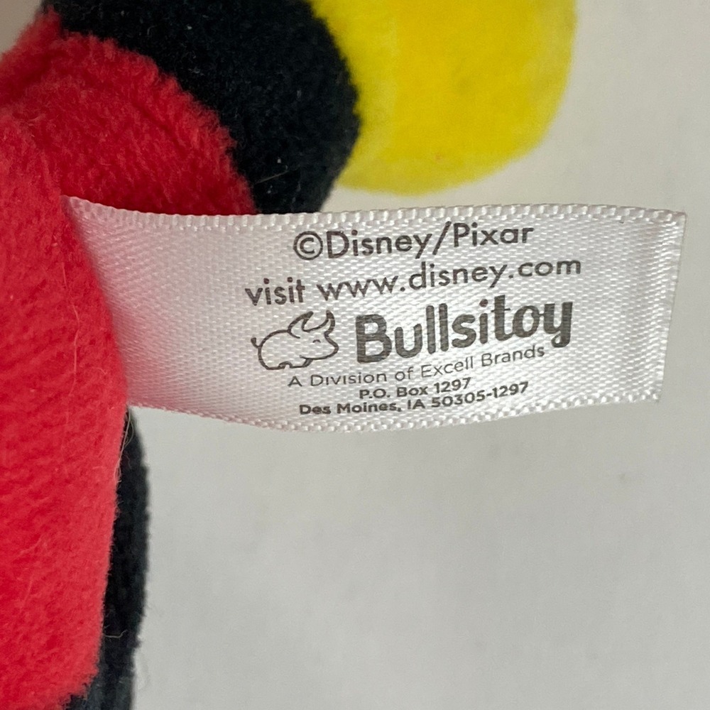 Disney Mickey Mouse Slap Bracelet Hugger Plush Bullsitoy Black Red Yellow Toy - Picture 5 of 6
